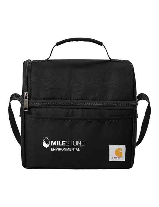 Carhartt Black Lunch 6-Can Cooler w/Milestone Environmental Logo