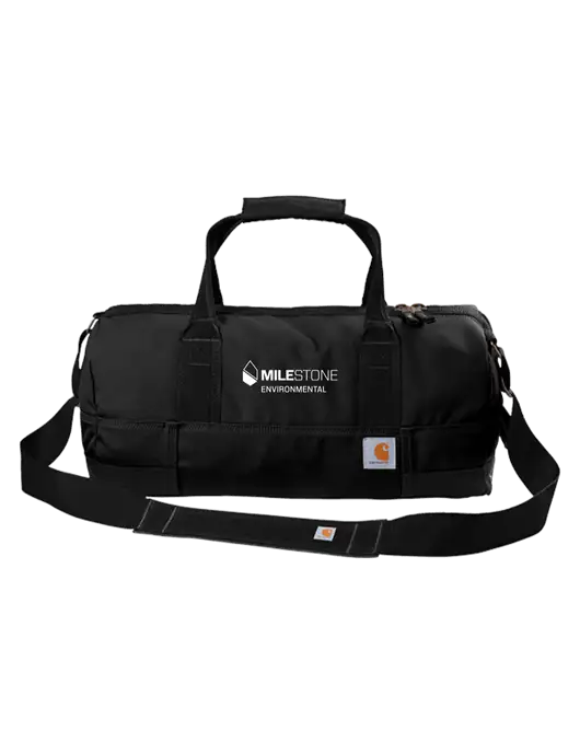 Carhartt Black Foundry Series 20” Duffel w/Milestone Environmental Logo