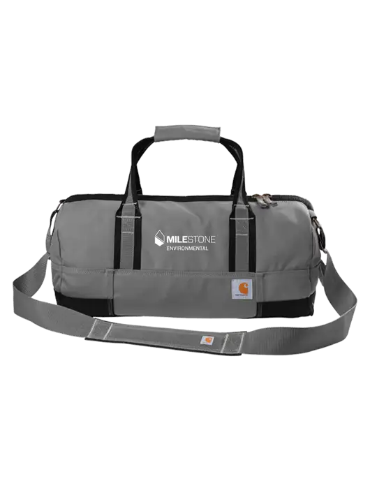 Carhartt Medium Grey Foundry Series 20” Duffel w/Milestone Environmental Logo