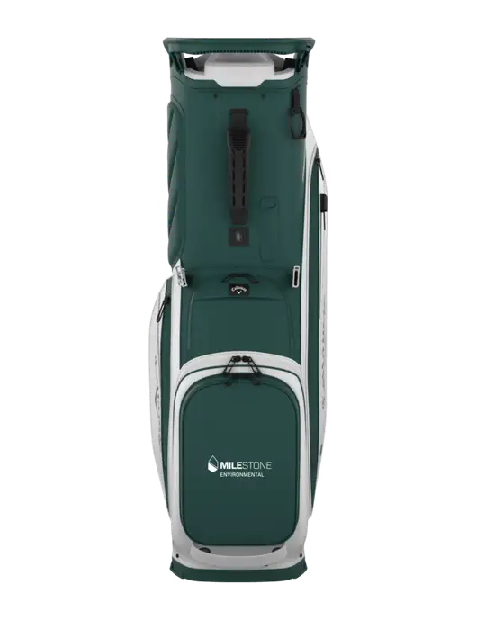 Callaway Fairway 14 Dark Green/White Golf Bag w/Milestone Environmental Logo