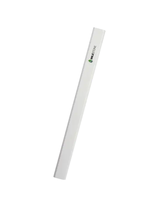White Carpenter Pencil w/Milestone Logo